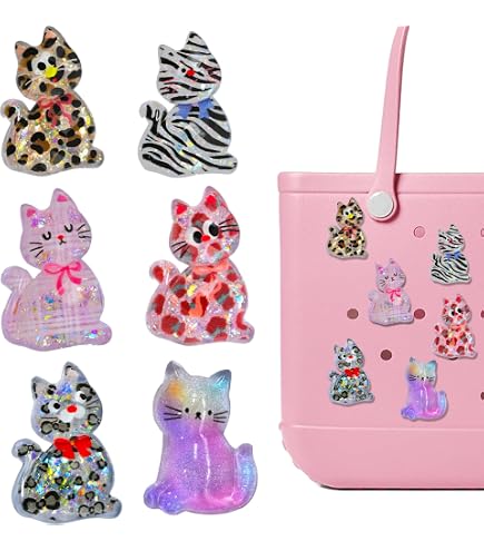Amazon.com: Kinearcharms 6PCS Bag Charms for Bogg Bag, Bling Cute